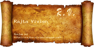 Rajta Vivien névjegykártya